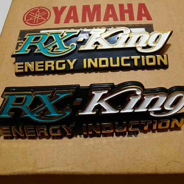 Emblem tutup aki rx king sepasang emblem rx king emblem cover aki rx king air induction rx king set