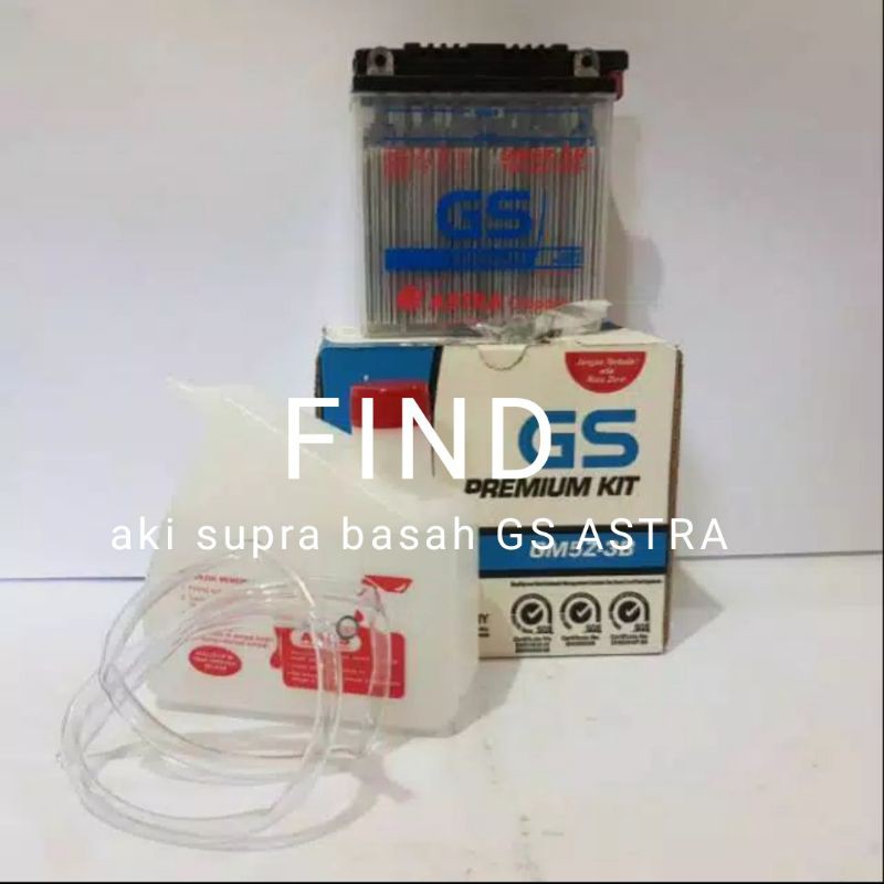 aki supra basah gs astra
