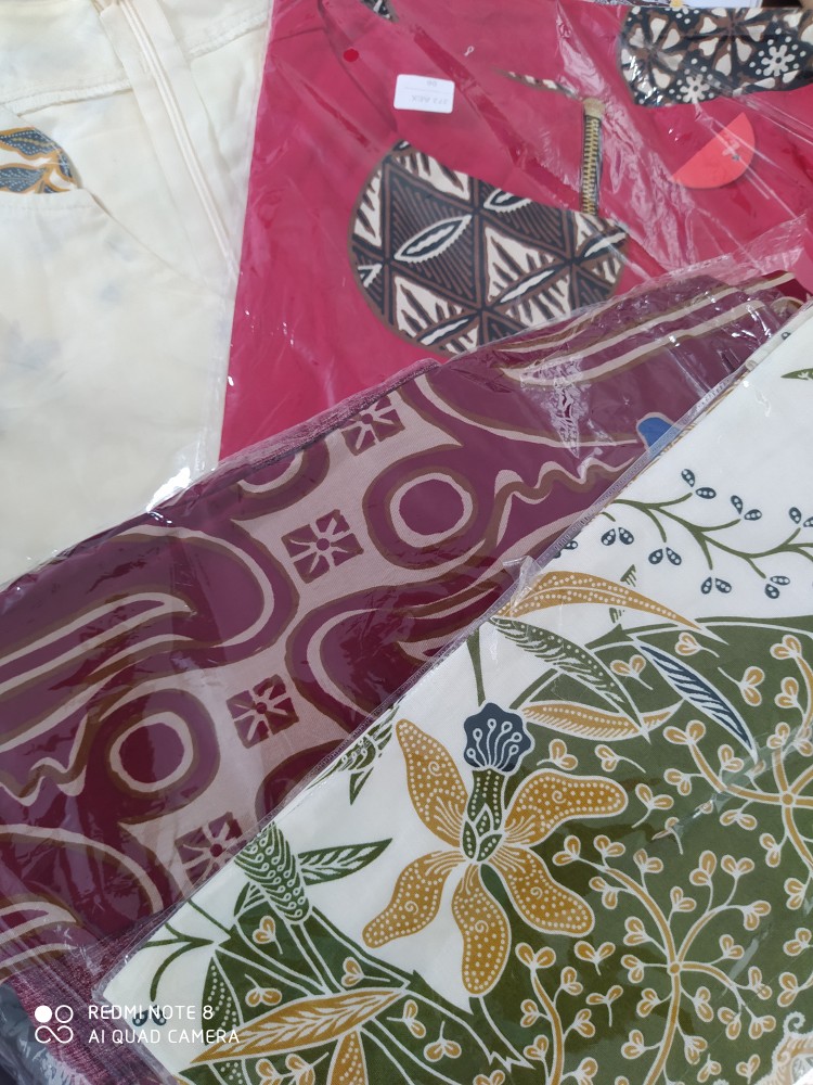 Bigsize Blouse Xxl Atasan Jumbo Batik Modern Kerja Kantor Baju Cewek Fashion Wanita Murah