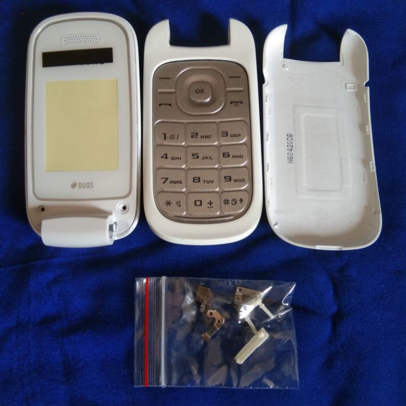 Casing HS Kesing HP Samsung Caramel Flip/Lipat Gt-E1272 Fullset Original