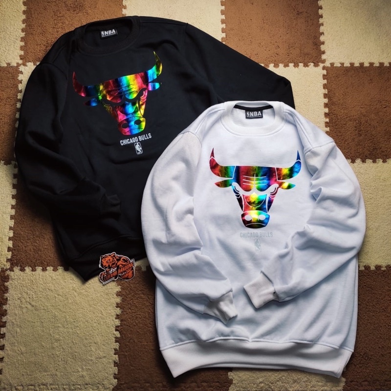 CrewNeck bulls pelangi full tag