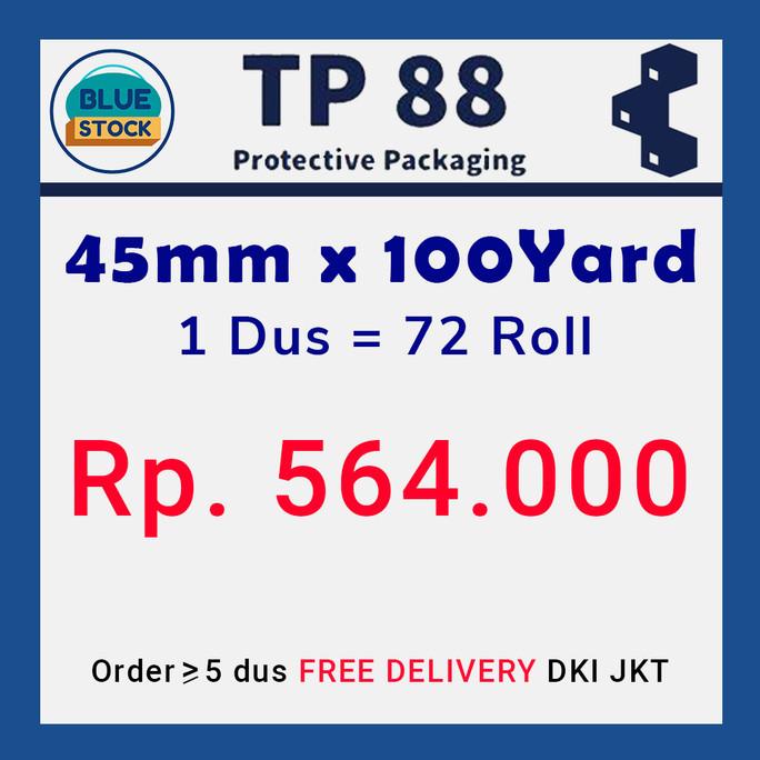 

Lakban Bening / Lakban Coklat - 45mm x 100yard - TP88 - 1 Dus