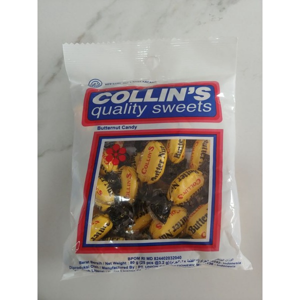 

Permen Collins Butternut Sak Kecil isi 25pc (80g)