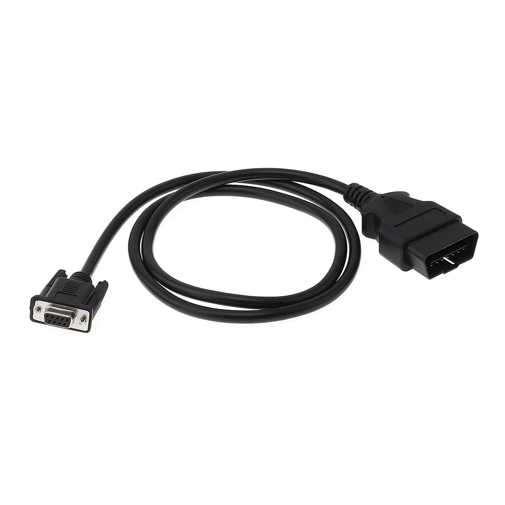 Kabel Adapter Konektor Extension Obd-Ii 16pin Male To Db9 Rs232 Panjang 1m Untuk Diagnostik Mobil