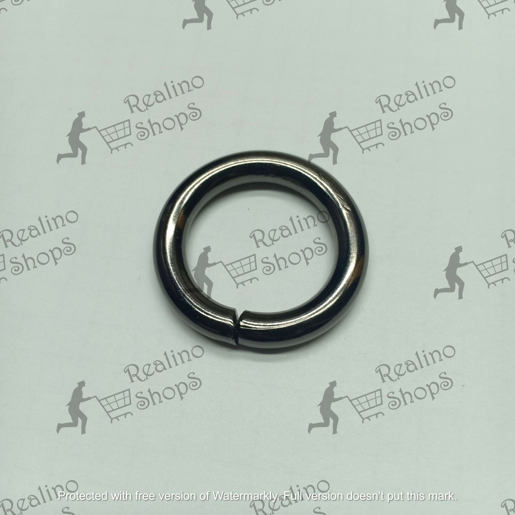 RING BULAT/RING O - 2CM BLACK NEKEL (KUALITAS TEBAL)