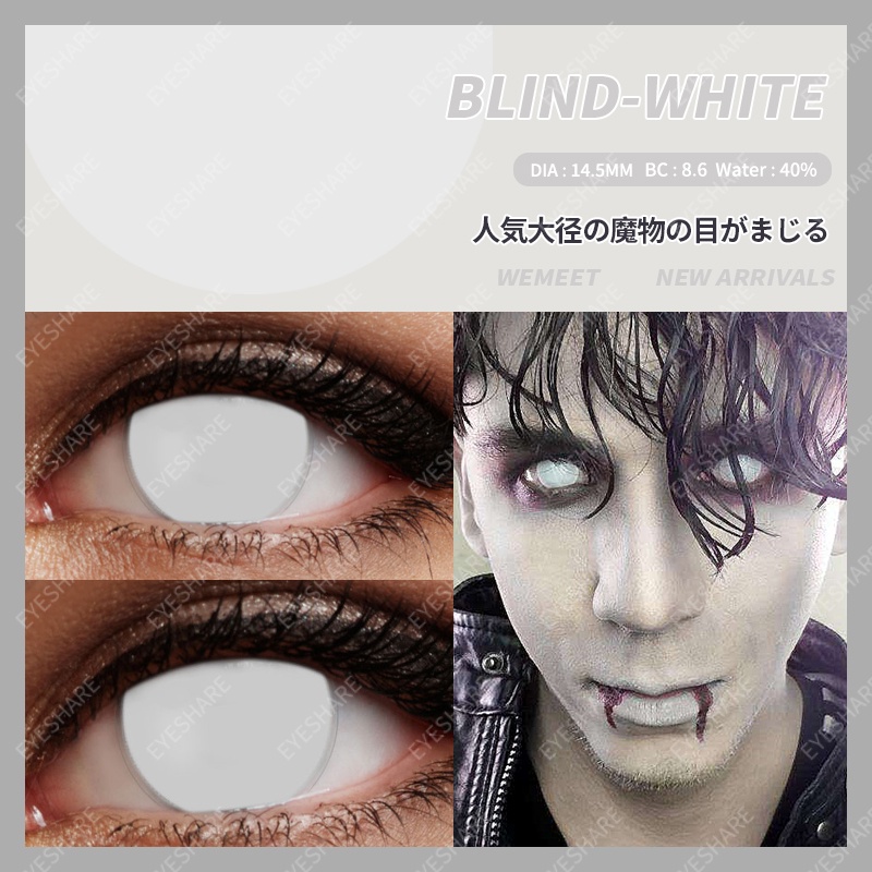 Softlens-Mata Kucing Emas 2pcs Seni Gothic Gila Lensa Kontak Cosplay anime Lensa Acara Pesta Halloween Kontak -Karakter manga soflens shizuku anime naruto hatake kakashi kartun soflens