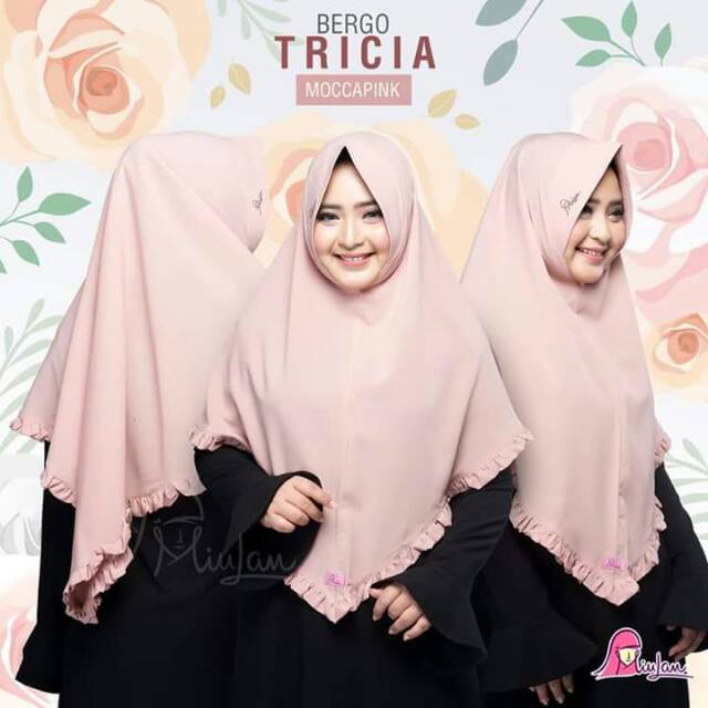 Jilbab Hijab Jumbo Kerudung Simple Bergo Tricia Miulan