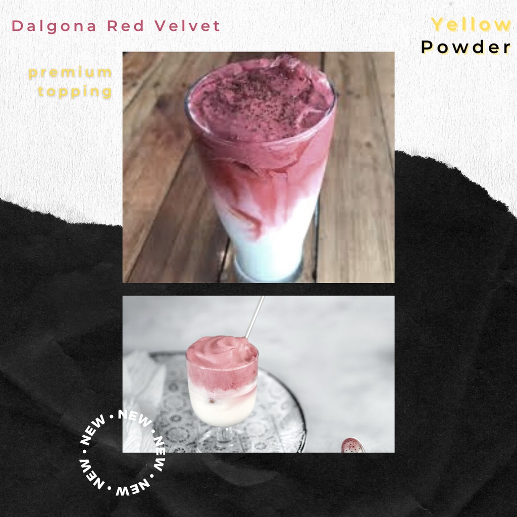 

DALGONA REDVELVET 1Kg - Bubuk DALGONA RED VELVET 1Kg - DALGONA REDVELVET Powder 1Kg