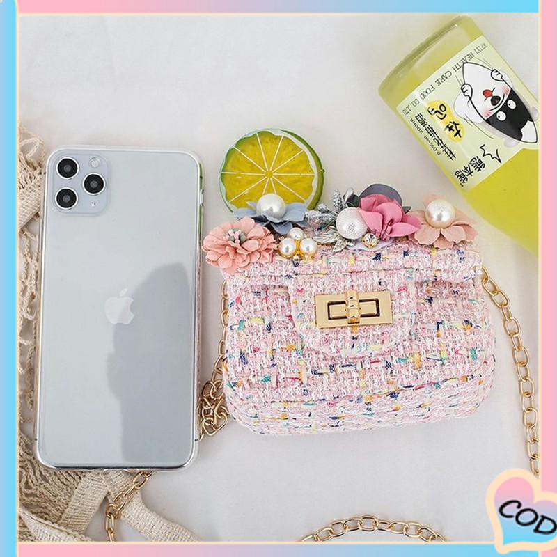 COD❤️ Tas Messenger Satu Bahu Anak Kartun Bunga Lucu Tas Selempang Cocok untuk Semua-A.one