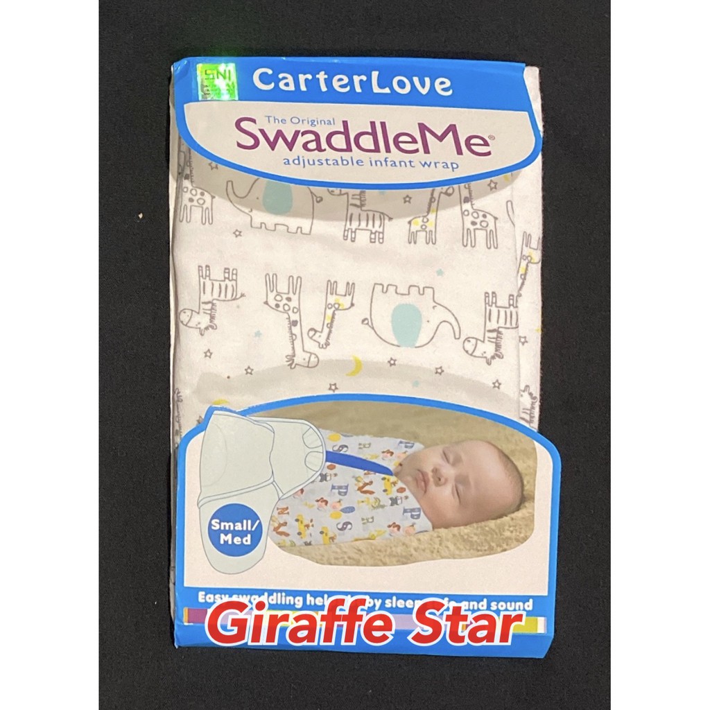 CARTERLOVE SWADDLE INSTANT / bedongan SMALL/MED / menghangatkan / bedong bayi / bedong instan bayi / adjustable infant wrap / kado lahiran / lembut / supersoft / bahan dingin