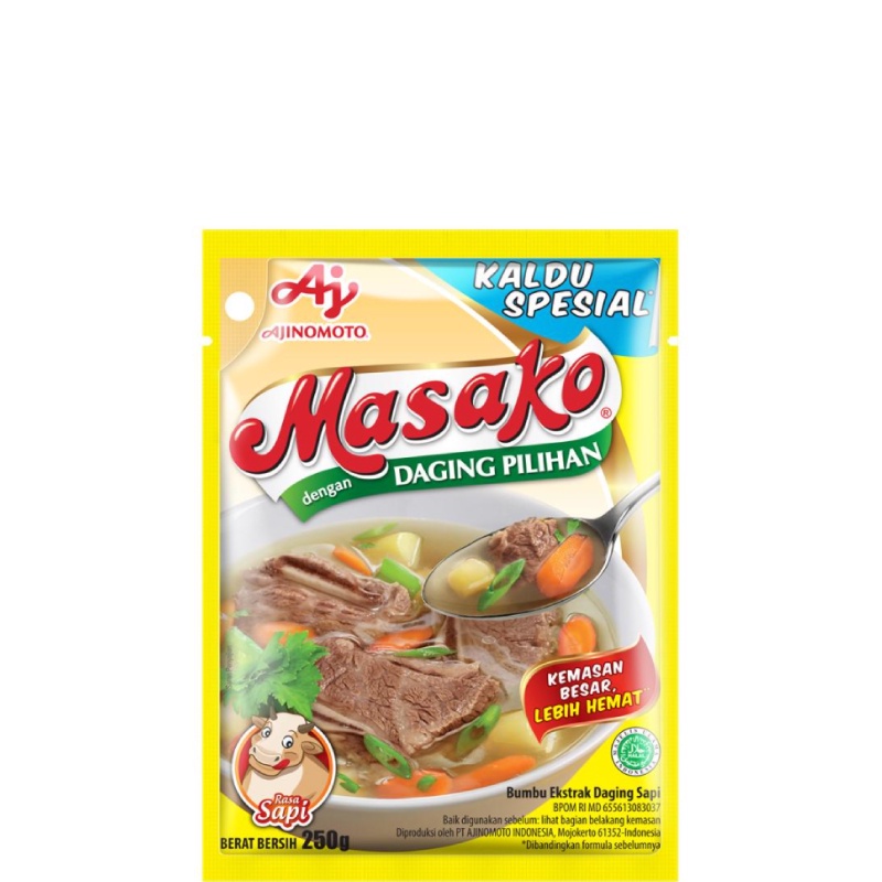 Jual RB Masako Kaldu Bubuk Penyedap Masakan Rasa Sapi 250 gr Shopee