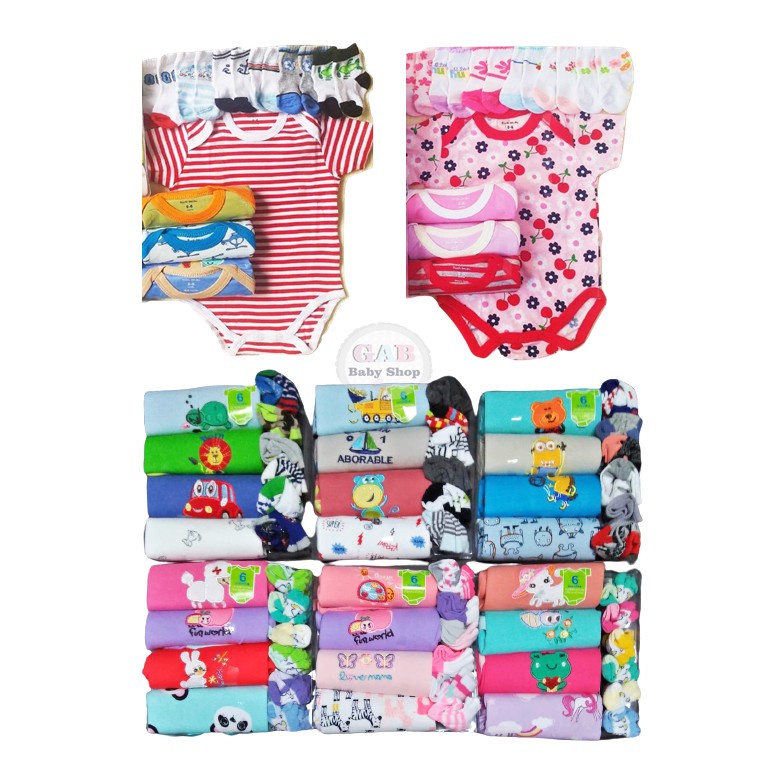 10in1 set! Jumper Bayi (4pcs)+Kaos Kaki Bayi (6psg) Carter Love SNI /Giftset Kado Bayi