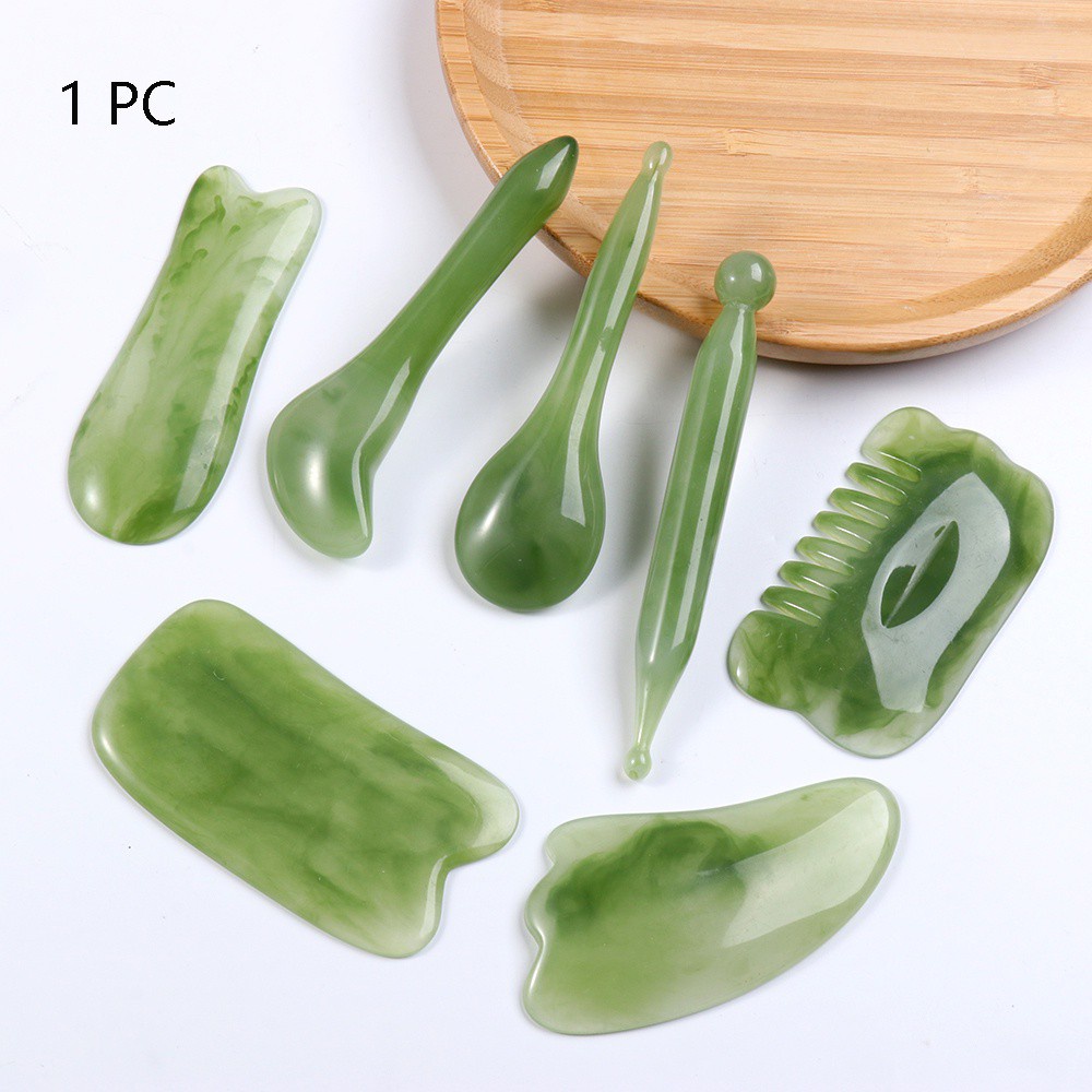 Alat Pijat Gua Sha Portable Bentuk Nanas Bahan Resin Untuk Relaksasi Wajah / Leher / Tubuh