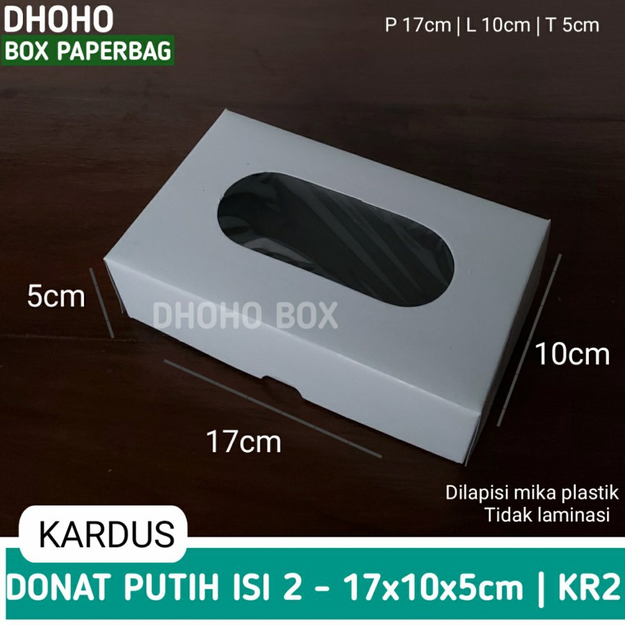 

ISI 50 BIJI kardus donat bakpao isi 2 putih kr2 | kotak kue dus roti box souvenir