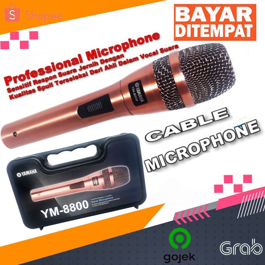 Mic Yamaha Microphone Kabel YM 8800 Super Mikrofon Yamaha