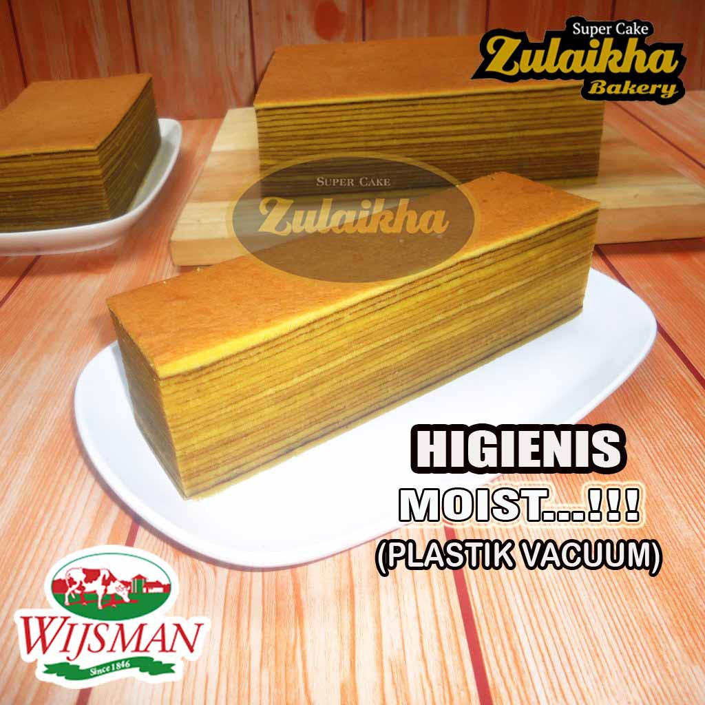 Lapis legit susu khas bangka asli super wisman ukuran 20 x 10 cm