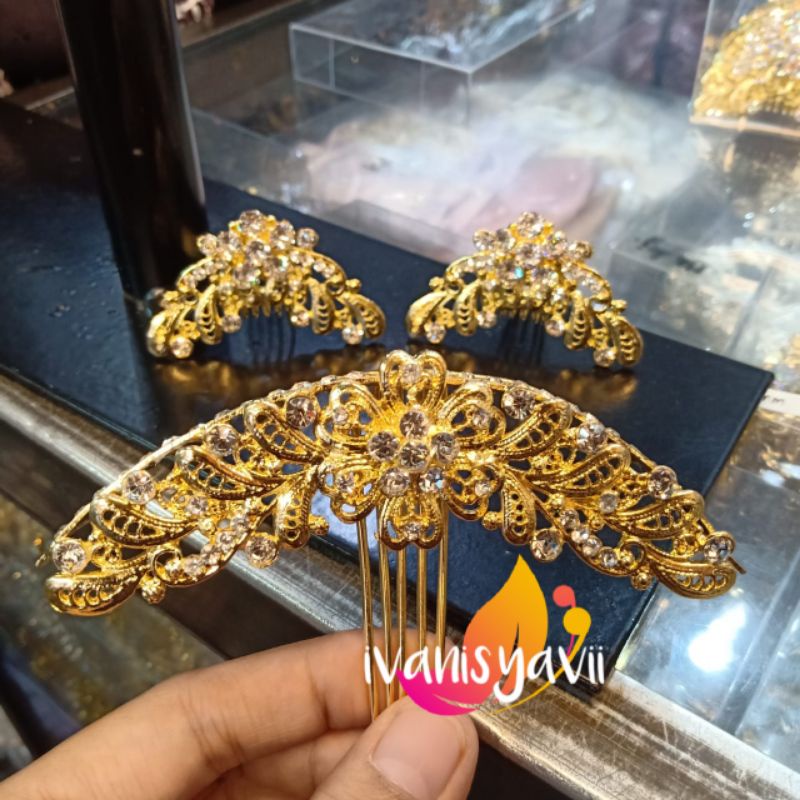 Set Centung + Sisir Batu tanam, ModeL Kartika