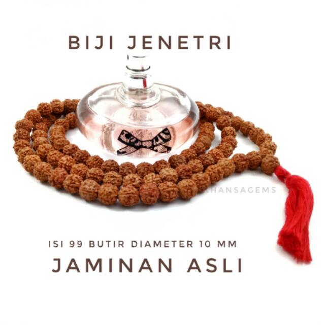 TASBIH ORIGINAL BIJI JENETRI ATAU GENETRI DIM 10MM ISI 99 BUTIR PERLENGKAPAN IBADAH SHOLAT DZIKIR FASHION MUSLIM