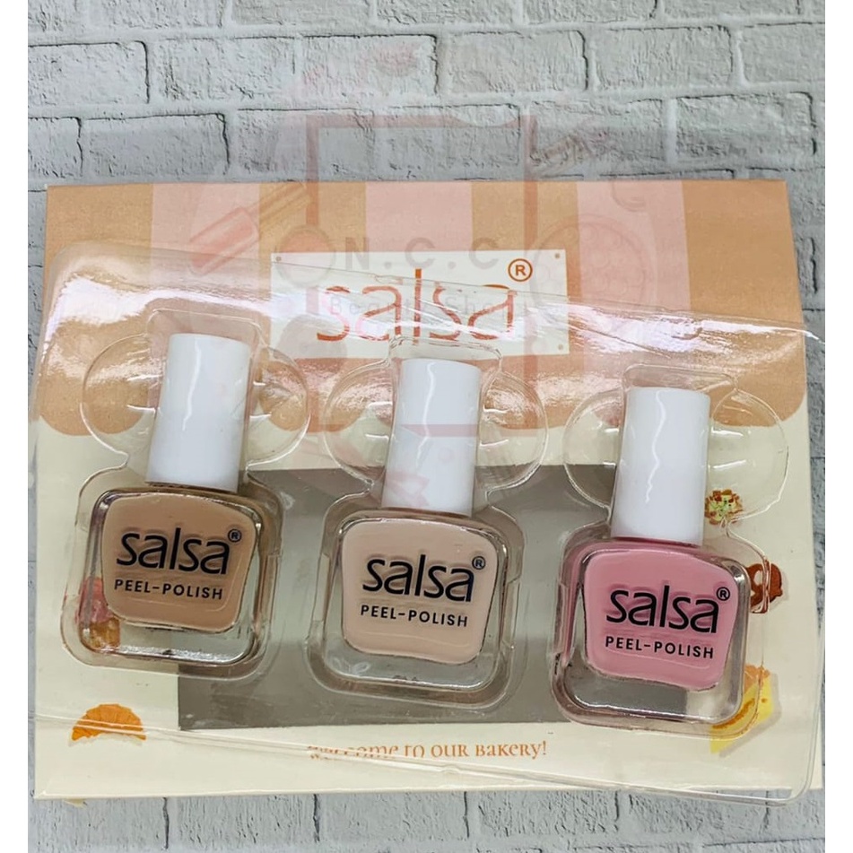 [SATUAN] [HALAL] * NCC * SALSA Kutek Peel Off ECER Cutex Nail Polish - Harga 1 pcs