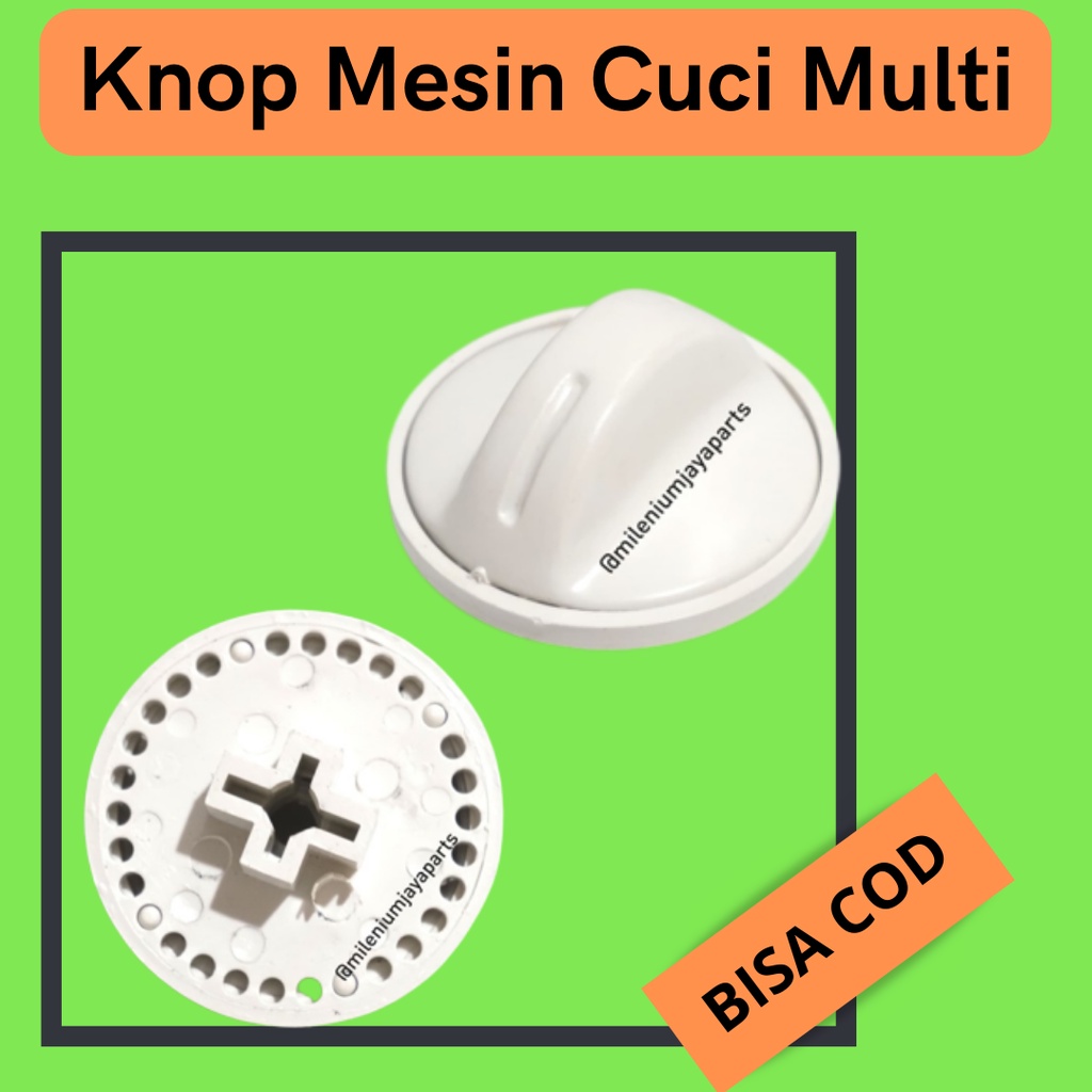 KNOP/TOMBOL/PUTARAN MESIN CUCI UNIVERSAL / Tombol Knop Putaran Mesin Cuci Polytron 2 Tabung / Sparep