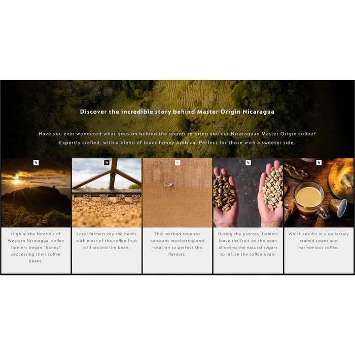 

201ggffg Nespresso Master Origin Nicaragua Coffee Capsule / Kapsul Kopi Ds20X11