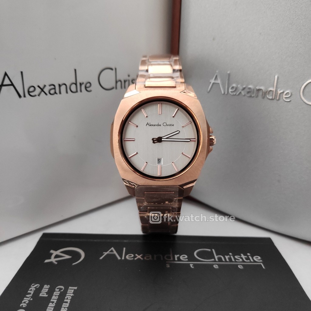 Alexandre Christie AC 8611 LD BRGSL / AC8611 Jam Tangan Wanita Analog Original