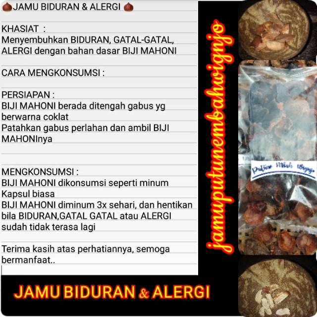 JAMU BIDURAN & ALERGI