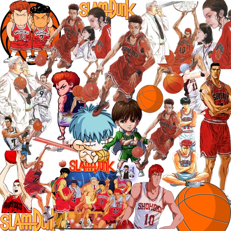 

Slam Dunk Anime Sticker Pack Premium Isi 20pcs Bahan Vinyl Anti Air