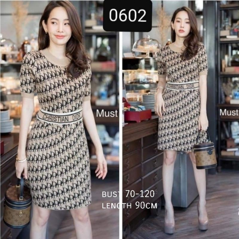 MDLV~0602 KNIT DYOR // DRESS RAJUT // FASHION WANITA IMPORT