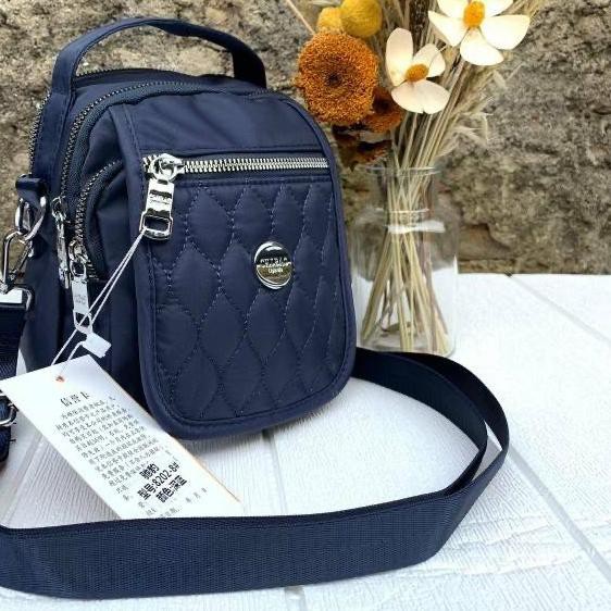 ➸ Tas Wanita Import Jinjing Selempang CHIBAO Mini CB8202 8202 CB8202-8 8202-8 Bordir Ketupat Parasut