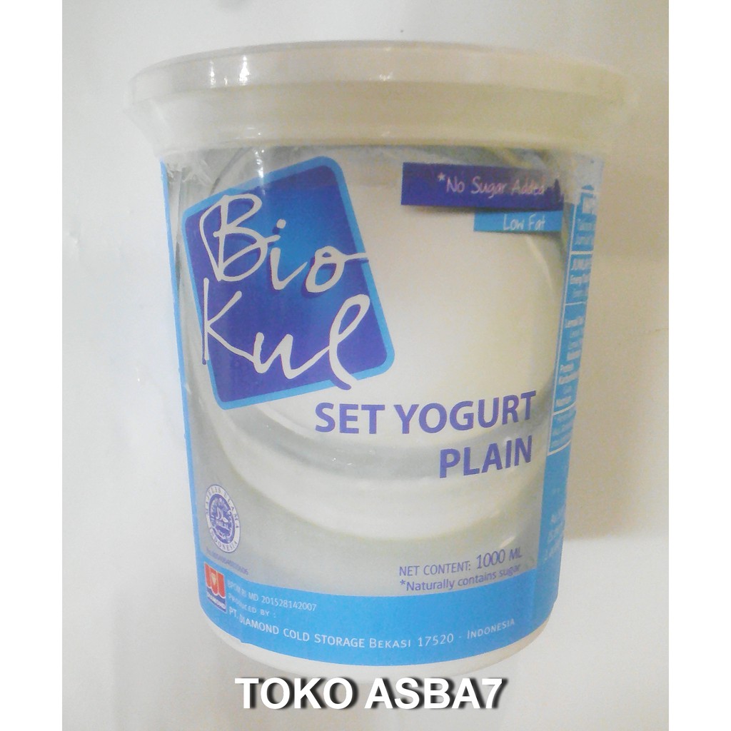 Biokul Set Yogurt Plain 1000ml Laban Zabadi Shopee Indonesia