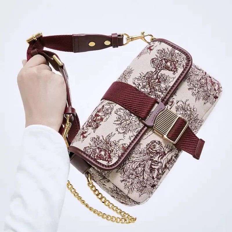 4.4 SALE  | CK Tiger Calligraphy Chain-Link Shoulder Bag 