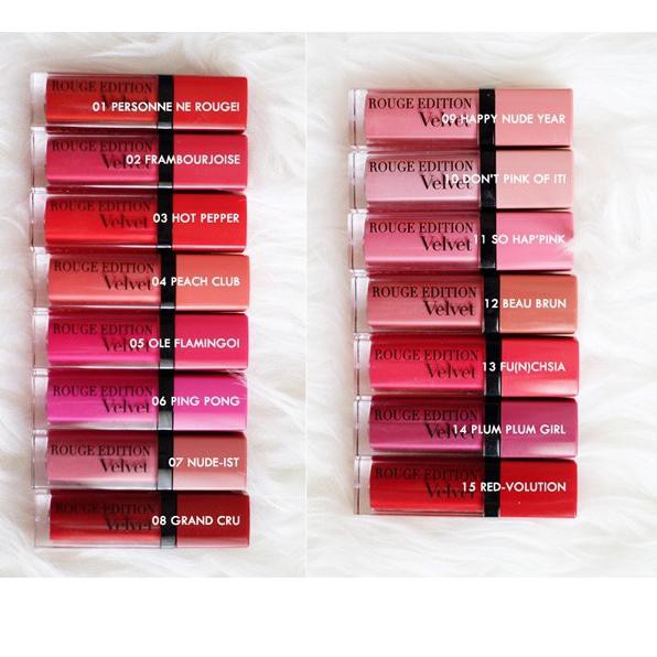 Bagus Banget Bourjois Rouge Edition Velvet Lipstick Original Shopee Indonesia Warna lipstik bourjois yang bagus