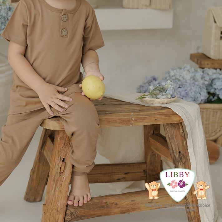 LIBBY MURAH SETELAN PENDEK CELANA PANJANG EARTH COLORS COMFY SET SERIES / FAVE SET PIYAMA STLODAKCJ