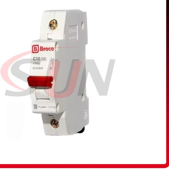 Saklar Listrik Mcb Broco C 2 4 6 10 16 A Ampere 1 Phase Original Asli