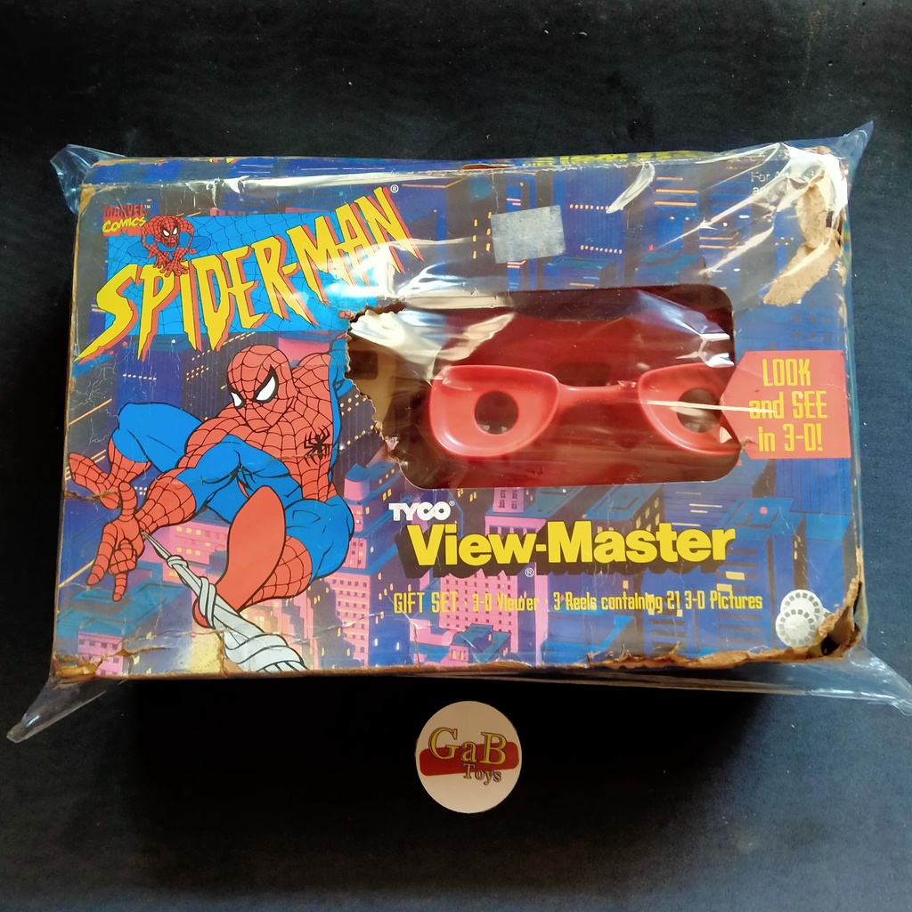 ViewMaster View Master 3D Spiderman Gift Set Tyco (Box Viewer Reels)
