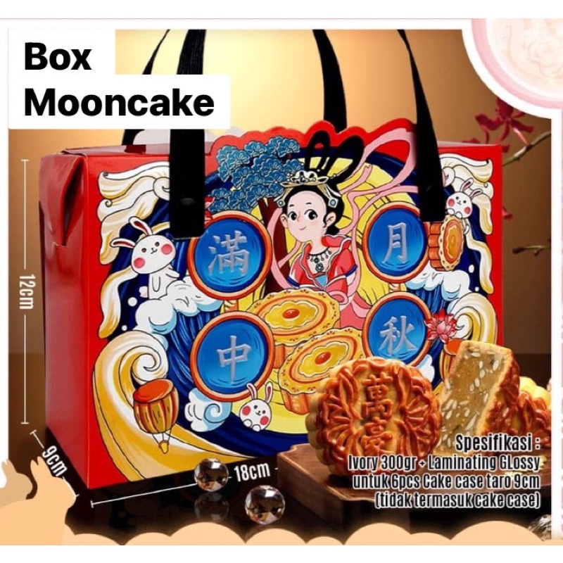 

Kotak Box Mooncake / Dus Packaging Hampers Kue Bulan Mid Autumn Festival #K