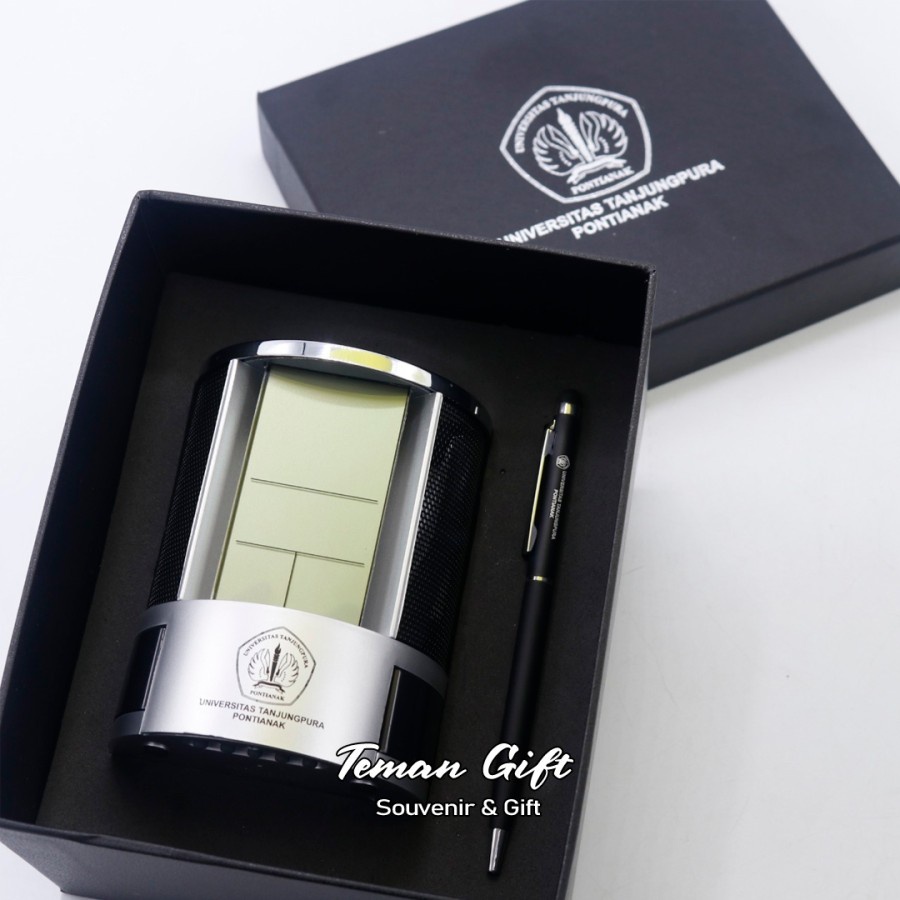 Box Kotak Gift Set Kantor Custom Jam + Pulpen