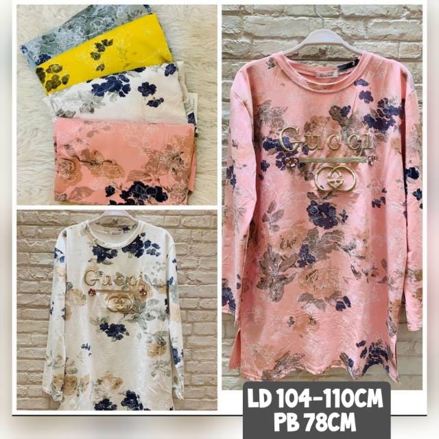 Tunik kaos import Gucci