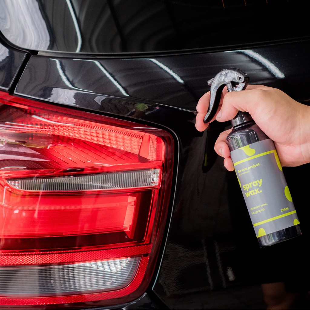Spray Wax - Pengkilap Body Motor Mobil Efek Daun Talas Hydrophobic