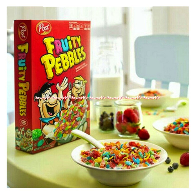 Post Fruity Pebbles 425gr Sweetened Rice Cereal Sereal Rasa Buah