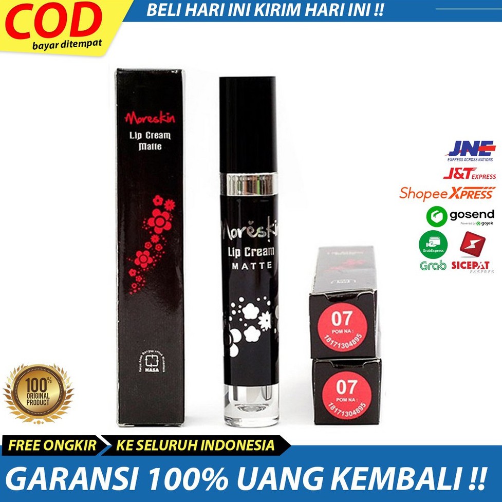 lipstik warna orange / lipstik warna coklat / lipstik warna LC 07 Merah tua nasa Asli