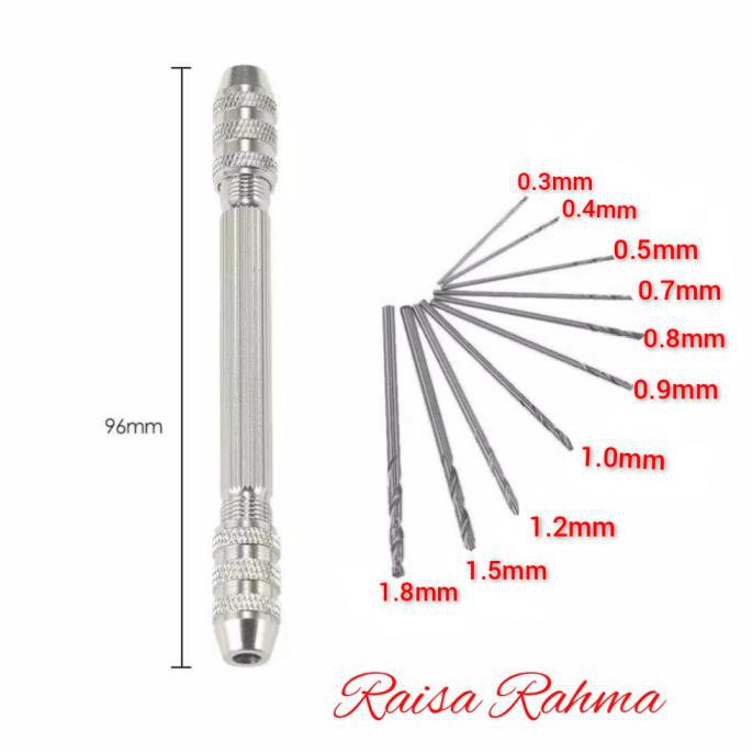 -READY- BOR TANGAN MANUAL + MATA BOR MINI PEN DRILL