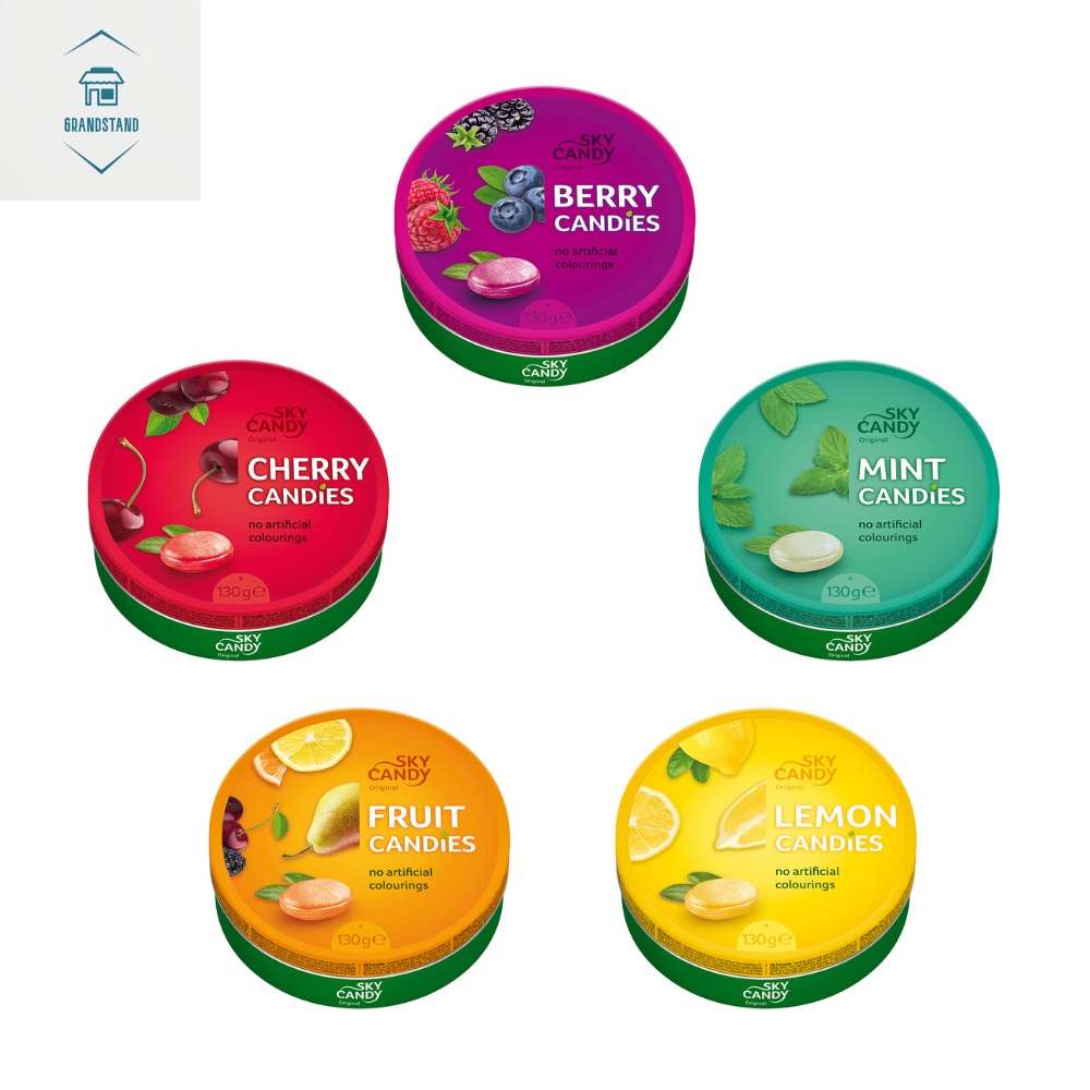 

Sky Candy Berry / Cherry / Lemon / Mint / Fruit Candies 130gr (Permen)