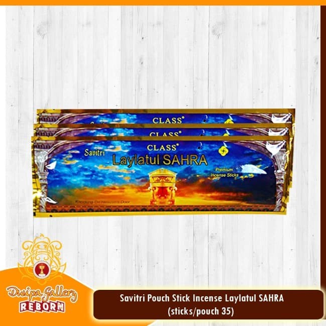 Dupa/Hio Wangi India Savitri Pouch Stick Incense Laylatul (35 Sticks)