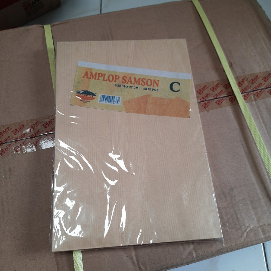 

Amplop Coklat Samson C Polos Tanpa Tali Character 19x27cm - 1 Pack Isi 50 Lembar