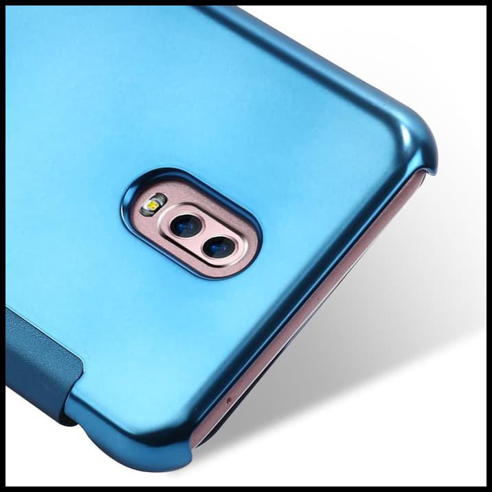 Flip Cover Handphone Flip Mirror Cover Clear View Samsung Galaxy J7Plus J7 Plus J7