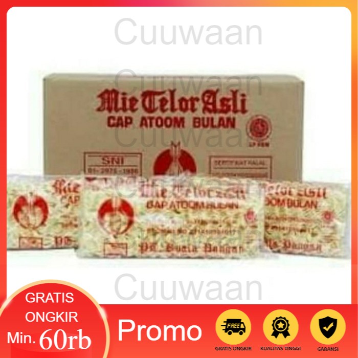 

Mie Telor Cap Atom Bulan