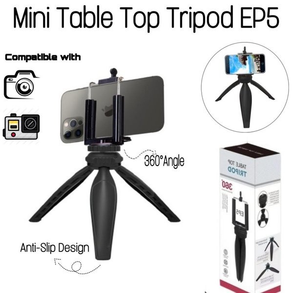 Tripod Mini EP5 Stand HP Handphone Holder Tripod / Tripod 360