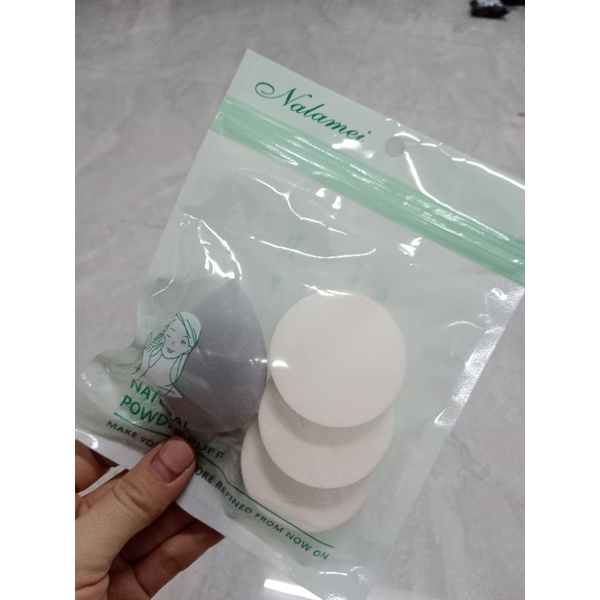 SPONGE CUSHION SPON 4PCS SPONGE BLEND CUSHION (SPON 1 TELUR + 3 KUE DIPLASTIK)